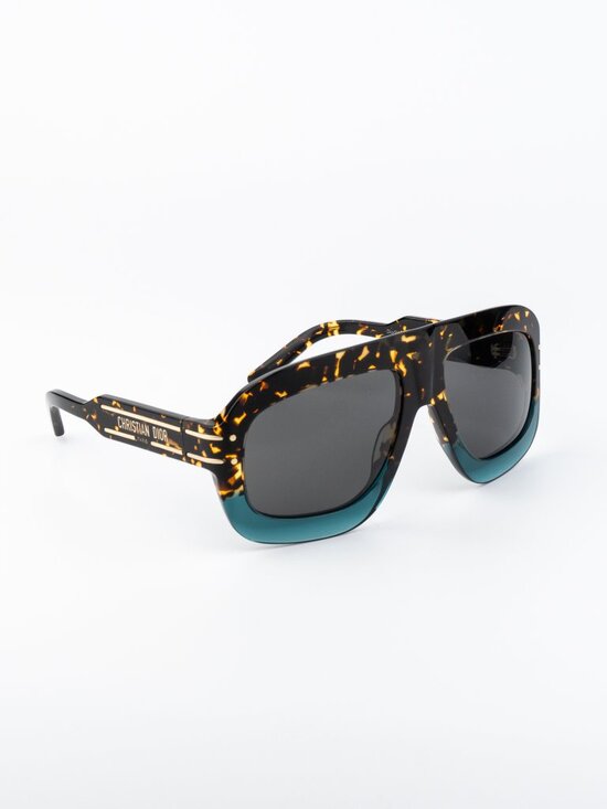 Dior Women Sunglasses Havana Grey Shield DIORSIGNATURE M1U 27A0 NEW AUTHENTIC main image 7